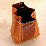 Leather Drawstring Medicine Pouch
