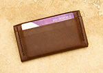 Leather compact purse