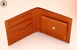 Leather kangaroo wallet