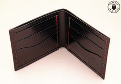 Leather buffalo calf wallet