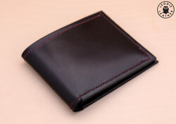 Leather buffalo calf wallet