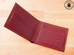 Leather buffalo calf wallet