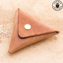 Leather coin pouch