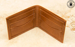 Leather llama hide wallet