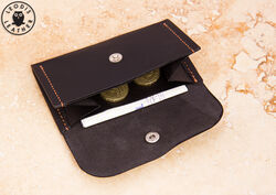 Leather compact purse