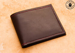 Leather llama hide wallet